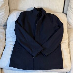 Theory Men's Navy Trench Coat